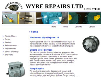 Pump Manufacturers UK Wyre Repairs Ltd